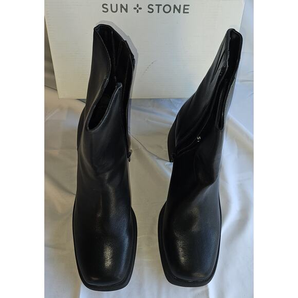Sun + Stone Tiannaa Platform Booties - Picture 4 of 6